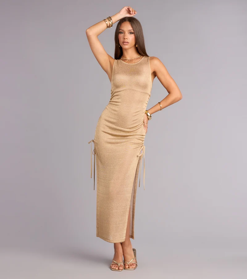 Dinner Plans Sleeveless Maxi Dress