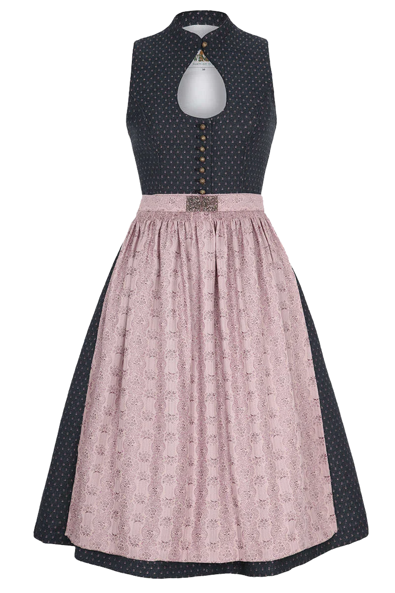 Midi-Dirndl mit Lochausschnitt