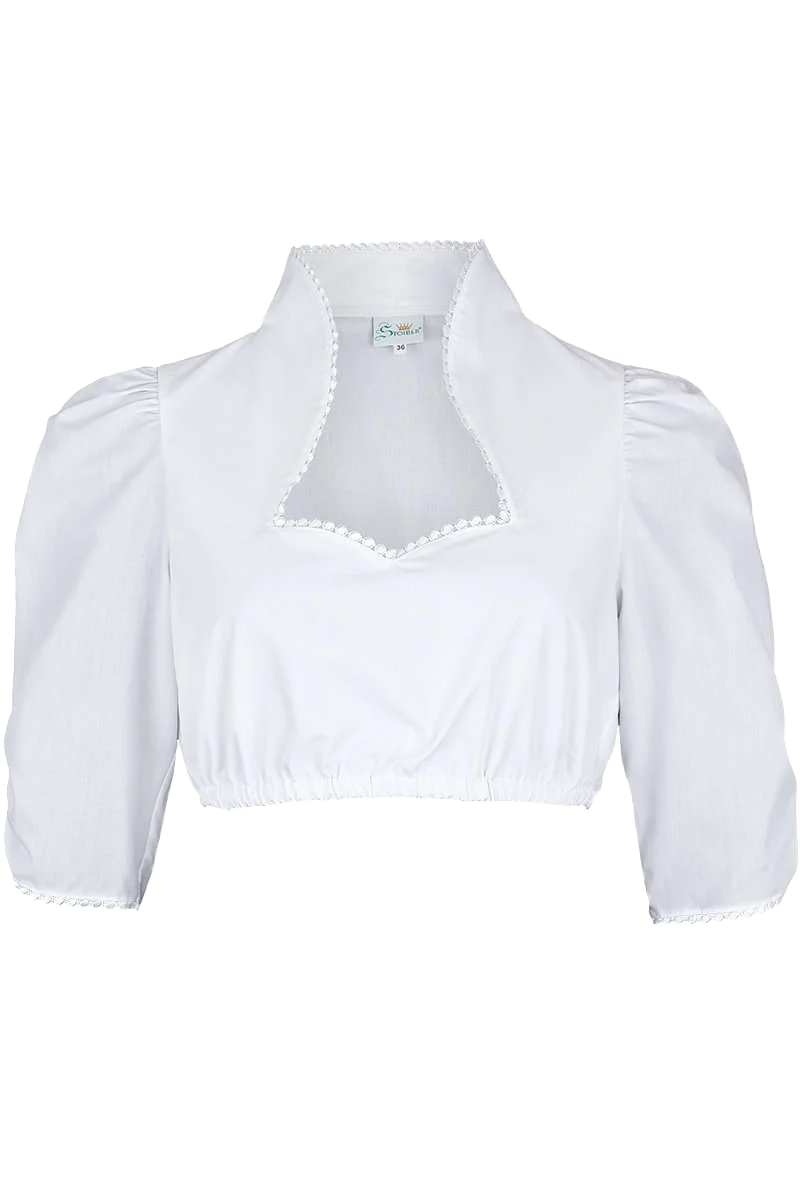 Dirndl Bluse halbarm Stehkragen