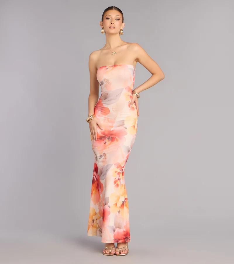 Paradise Ready Floral Maxi Dress