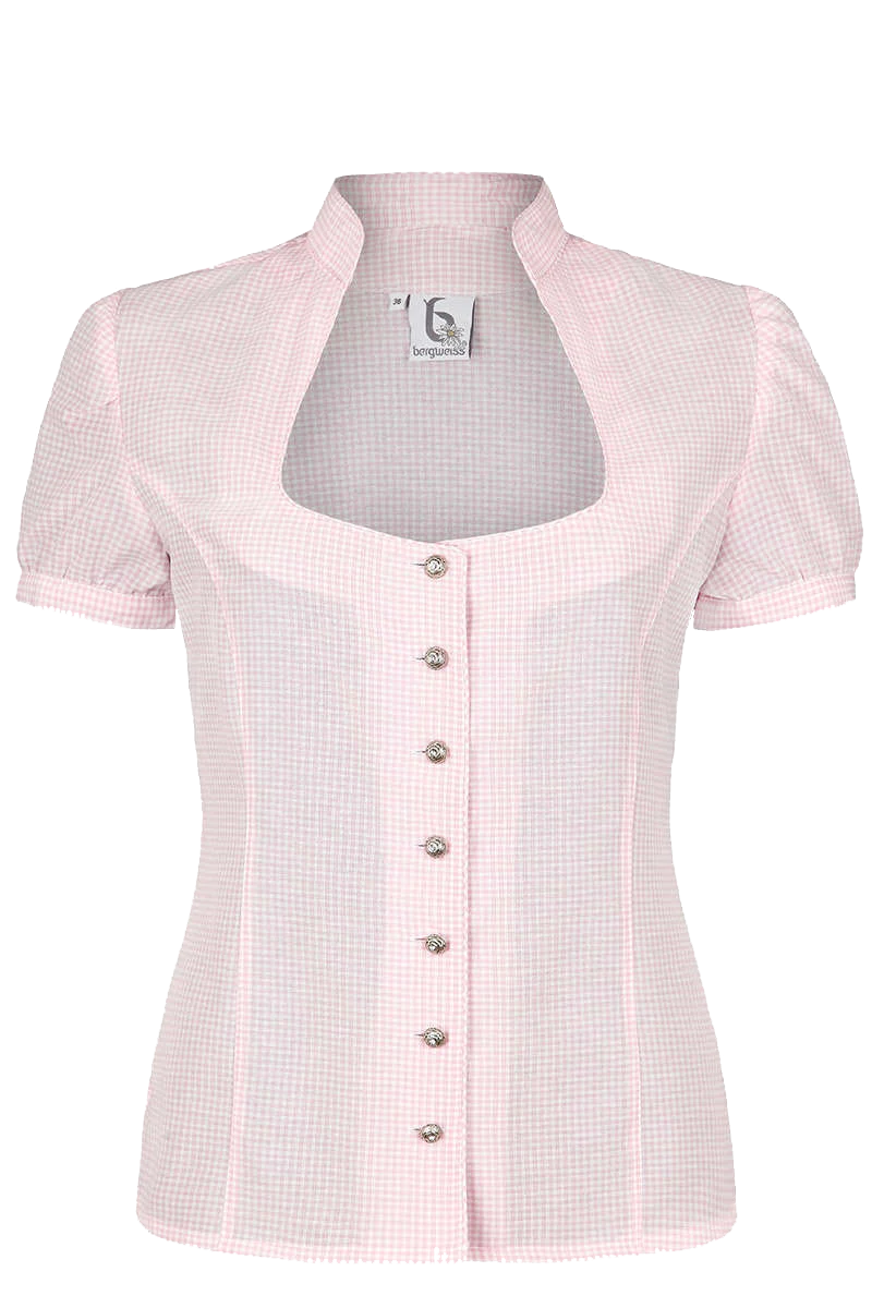 Miederbluse kariert
