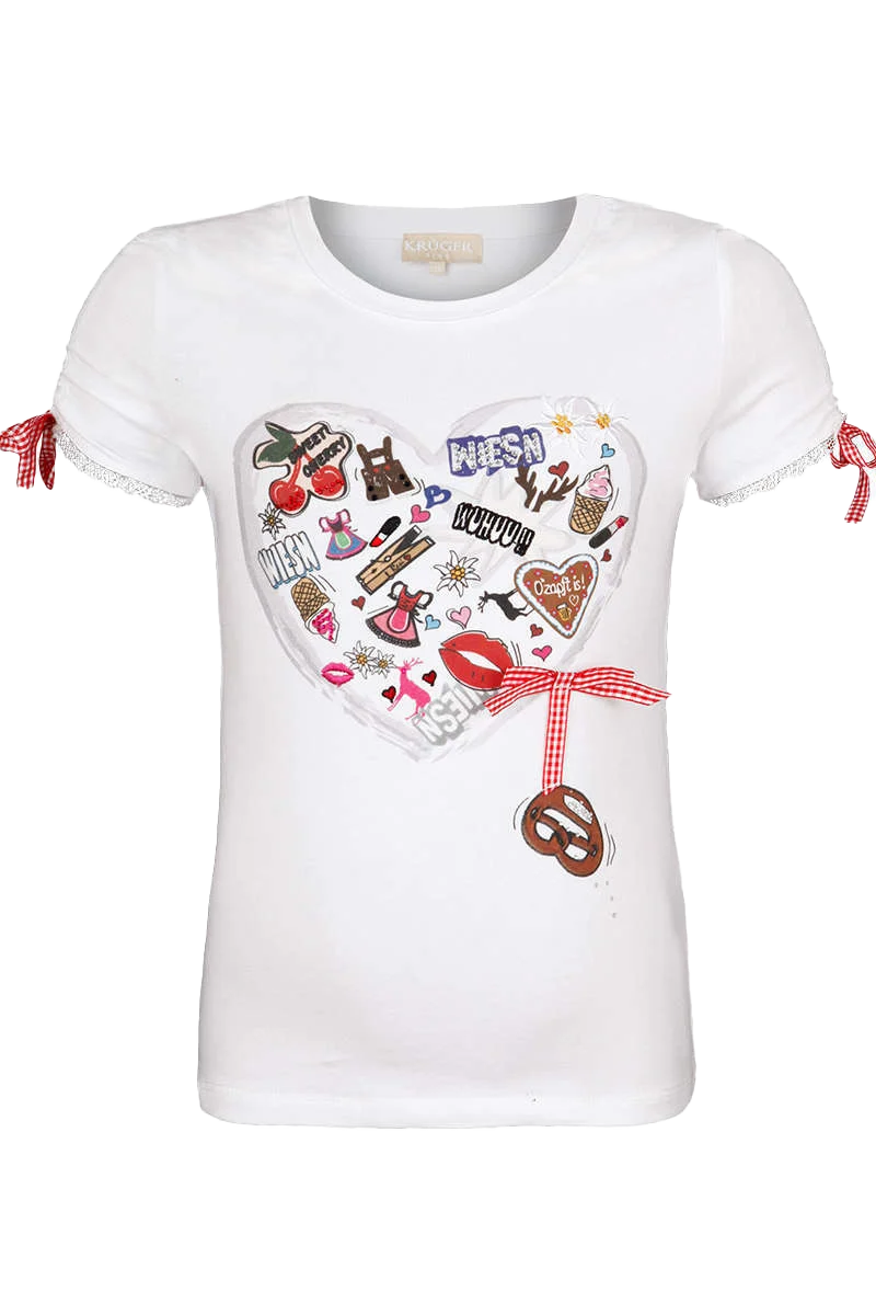 Kinder Trachten T-Shirt Herz
