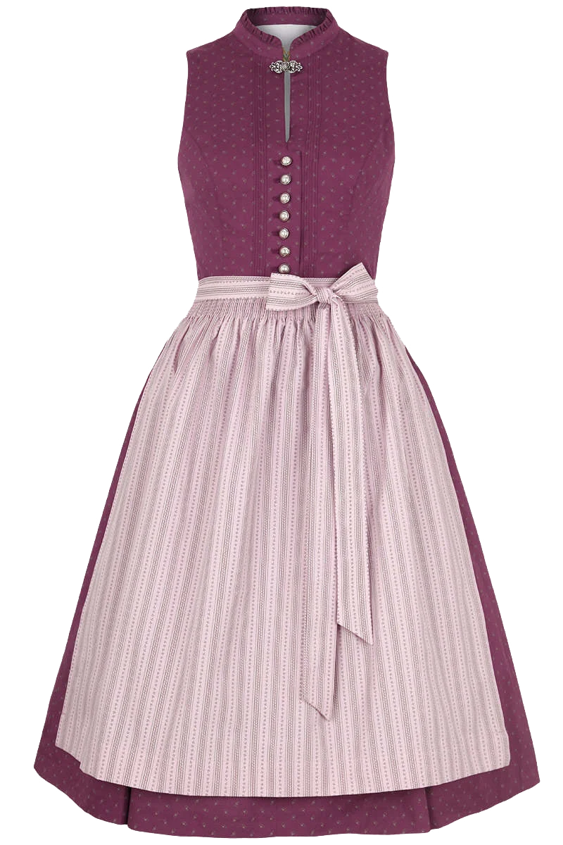 Waschdirndl Stretch hochgeschlossen