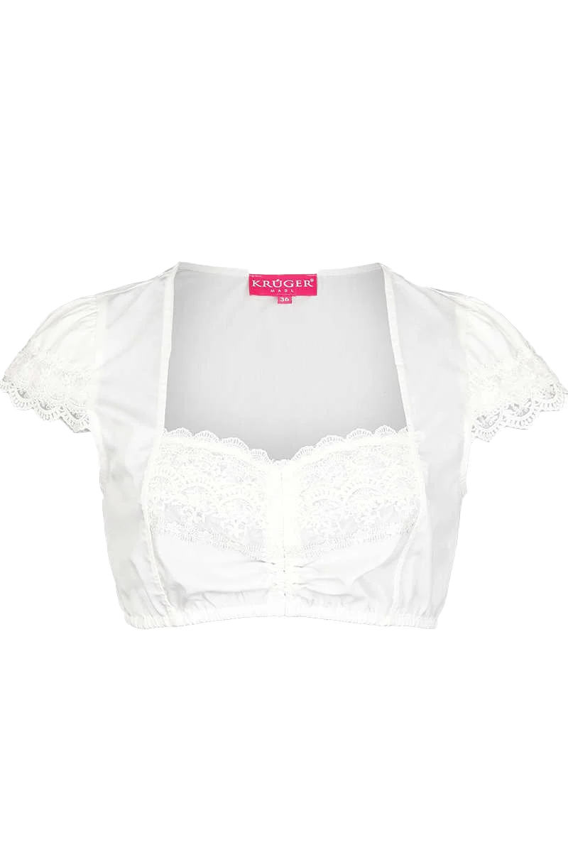 Dirndl Bluse Herzausschnitt