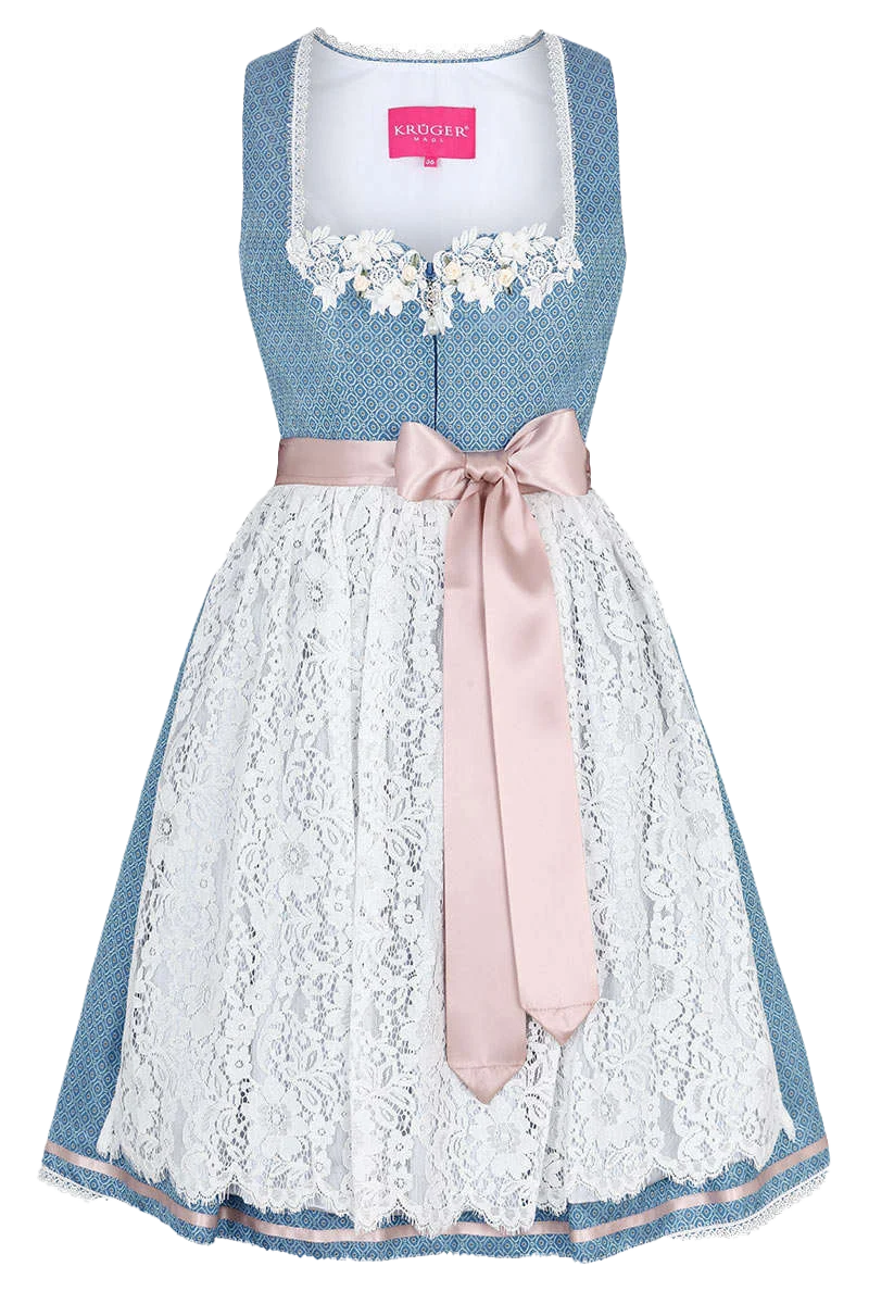 Mini Dirndl mit Spitzenschürze