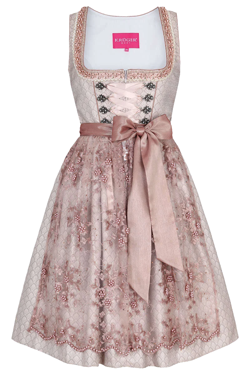 Mini-Dirndl mit Perlenschürze