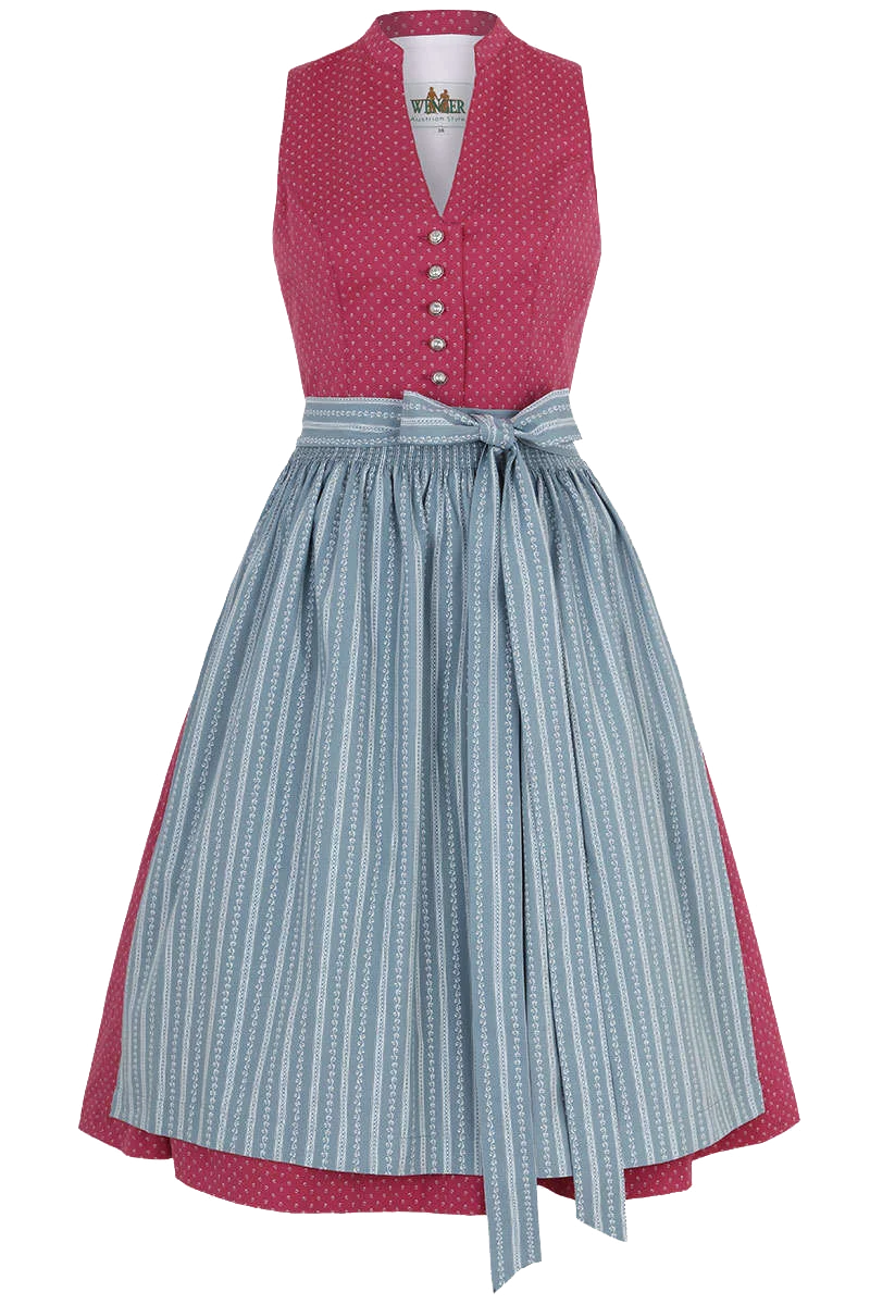 Stretch Dirndl hochgeschlossen