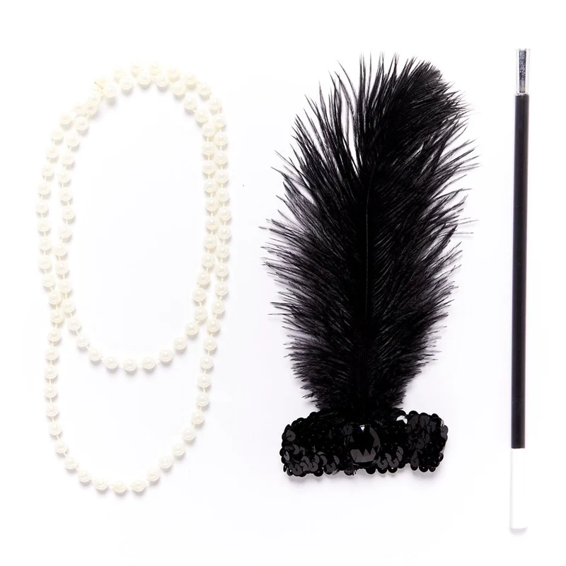3-teiliges 20er Jahre Flapper Set