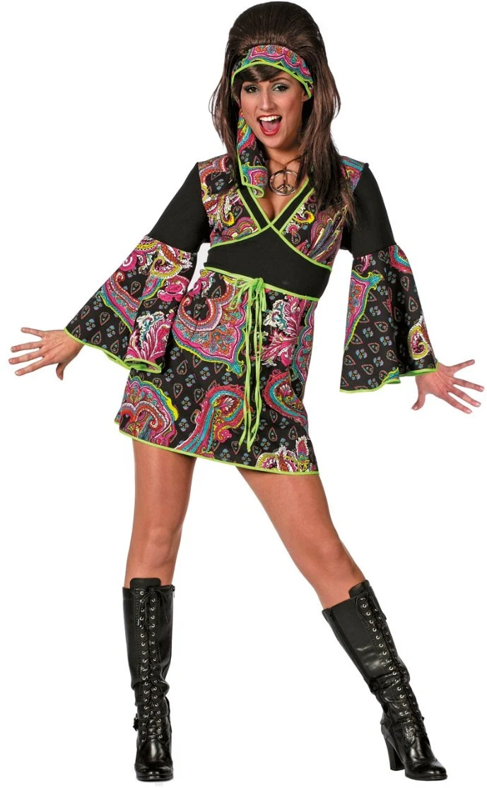 70er Jahre Hippie Jessica Damenkostüm