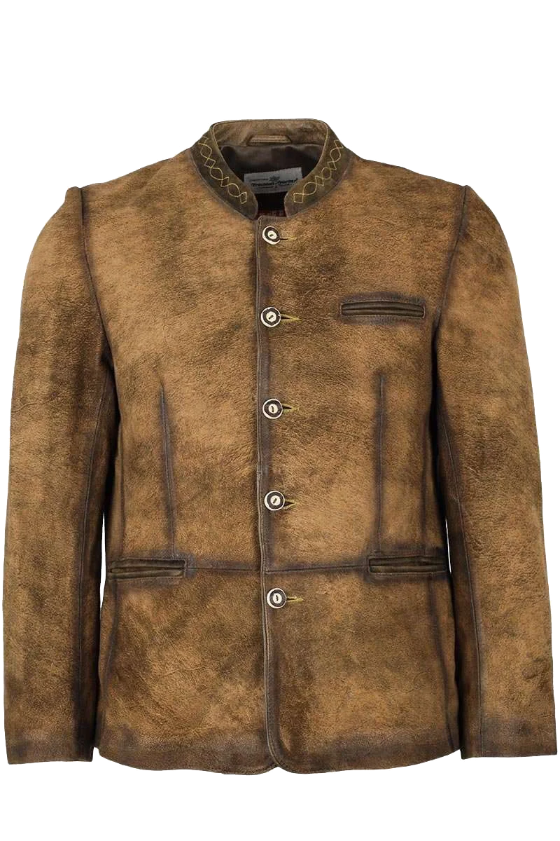 Herren Trachten-Leder-Jacke
