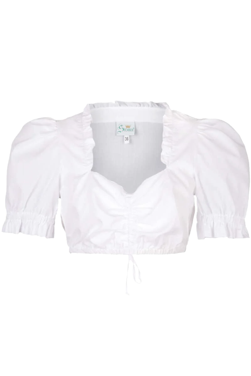 Dirndlbluse mit Puffärmel