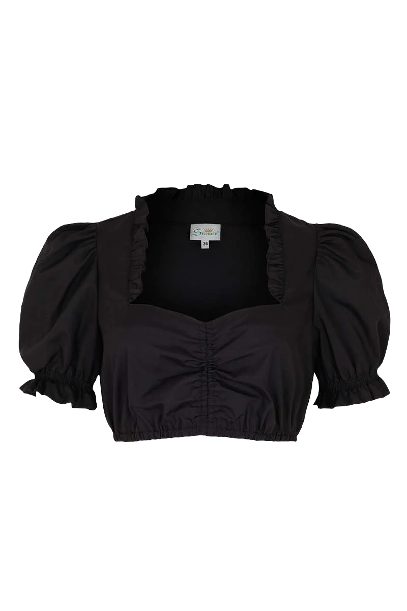 Dirndlbluse mit Puffärmel