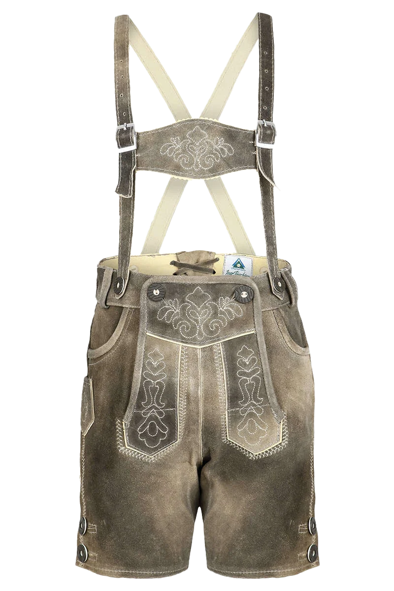 Kinder Lederhose Kurz - schiefer