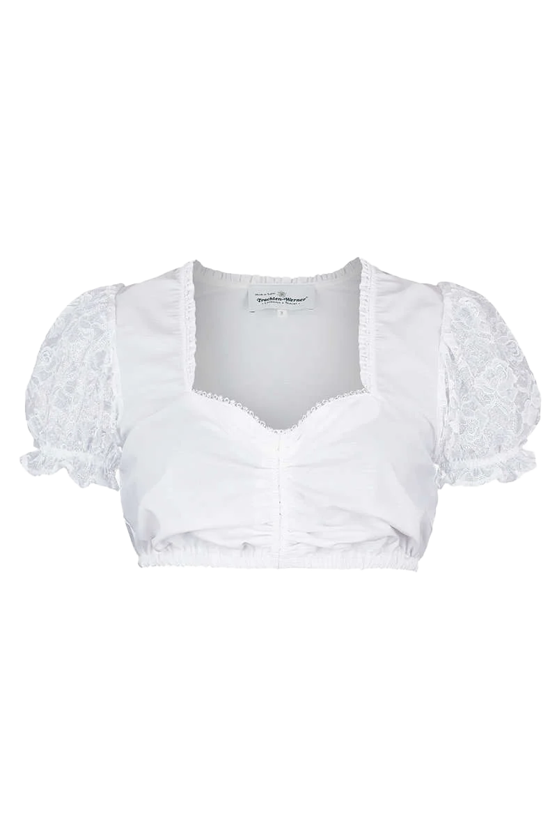 Dirndlbluse Spitzenärmel