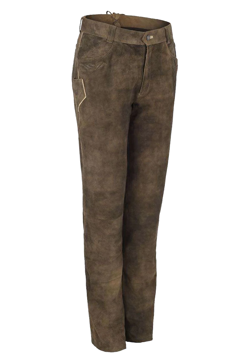 Herren Lederhose lang