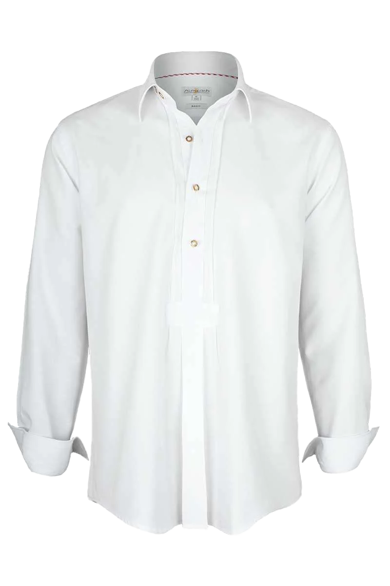 Herren Schlupfhemd mit Stehkragen Regular-Fit