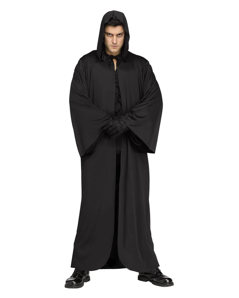 Schwarze Robe mit Kapuze