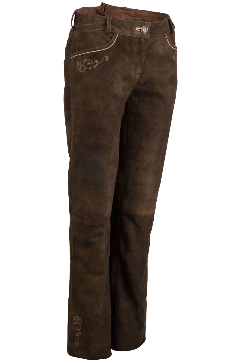 Damen Lederhose lang
