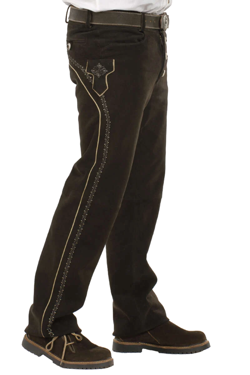 Herren Lederhose Lang