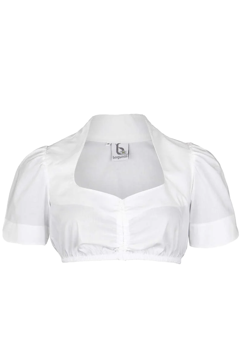 Dirndl Bluse mit Schneewittchenkragen