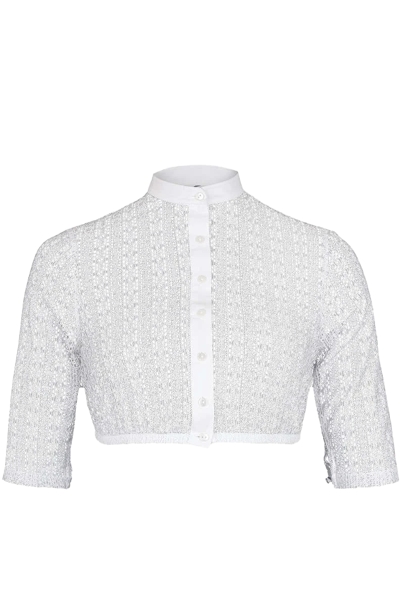 Dirndl Bluse hochgeschlossen