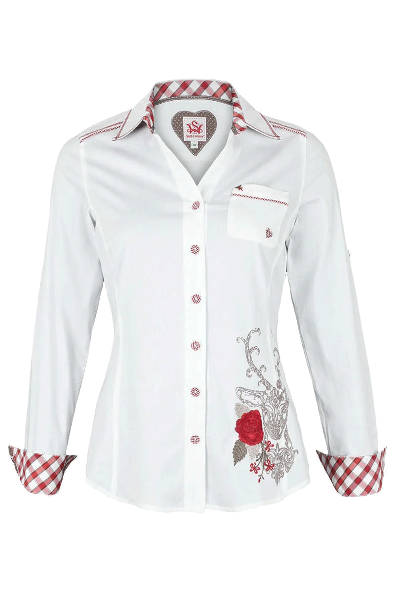 Trachtenbluse Krempelarm