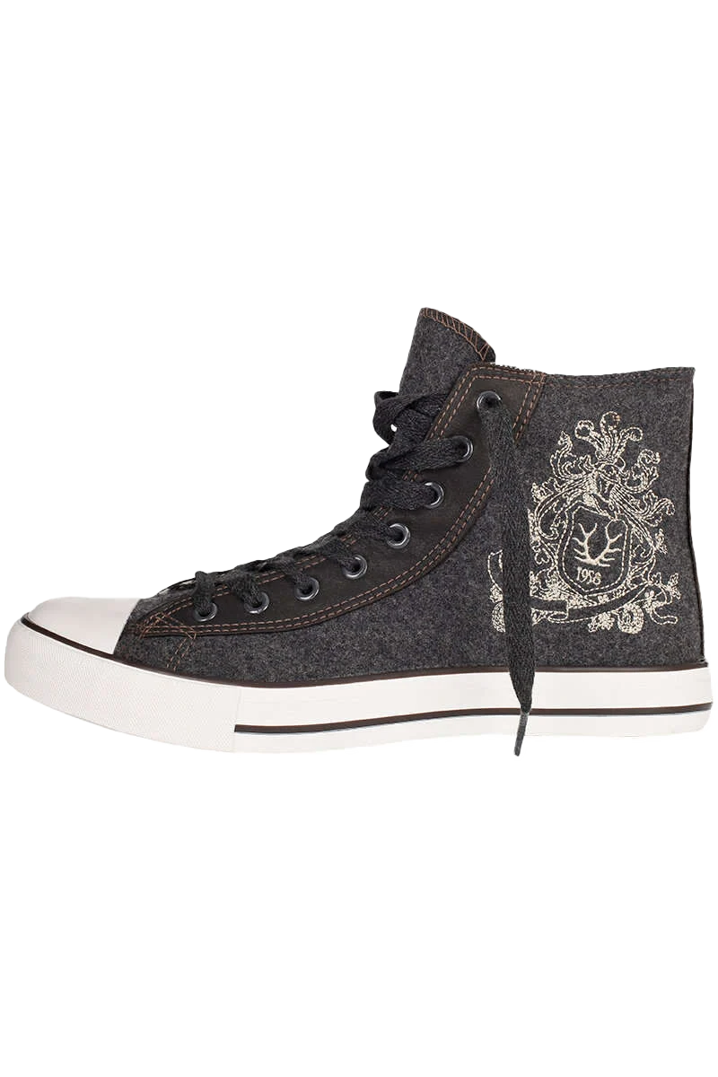 Herren Trachten Chucks anthrazit
