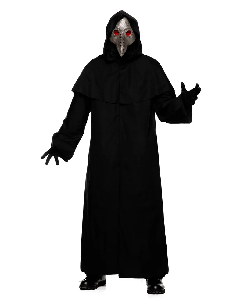 Schwarze Horror Robe für Erwachsene