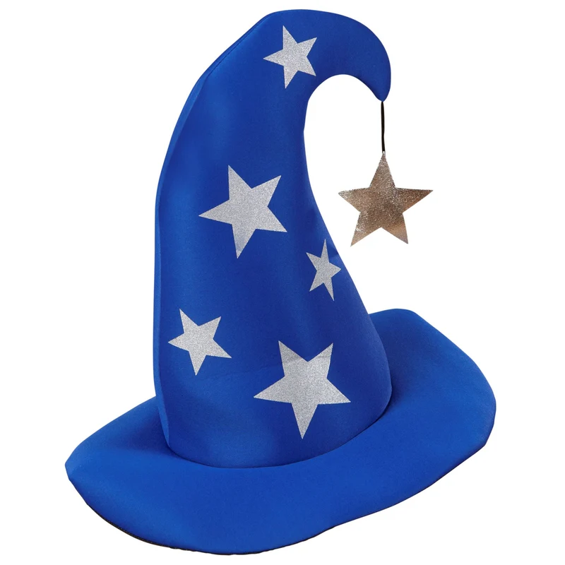 Blauer Zauberhut mit Sternchen