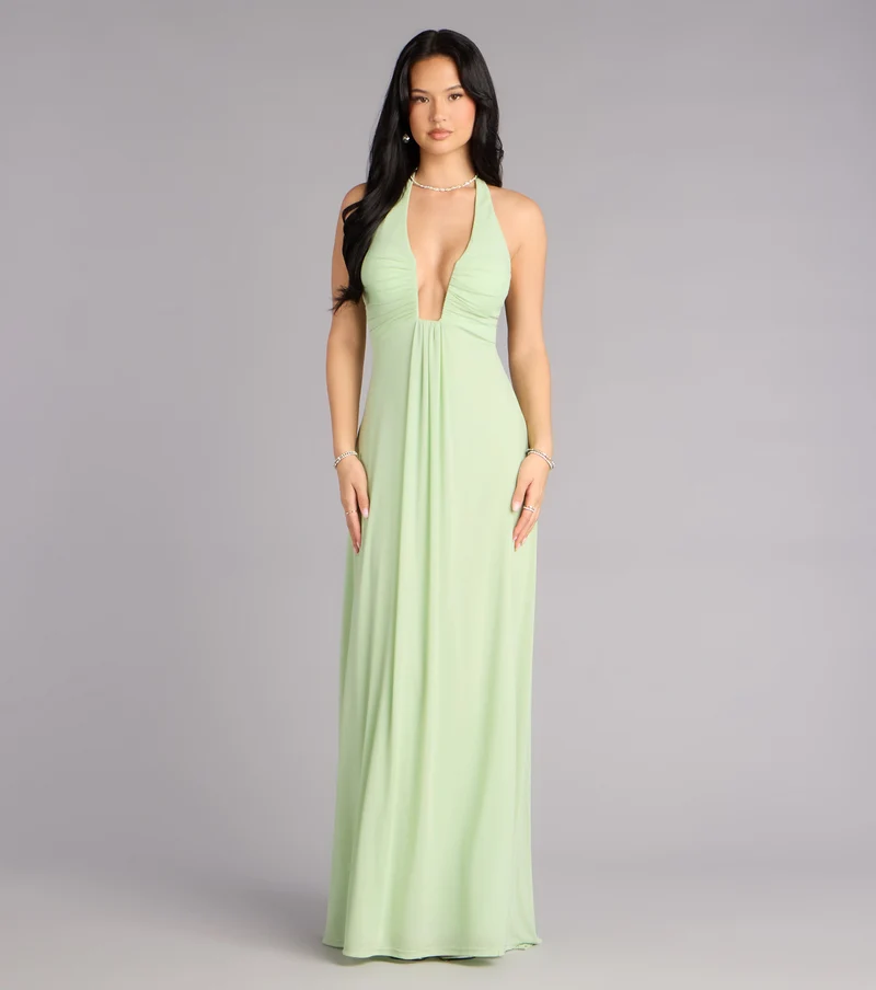 Kendall Mesh A-Line Formal Dress