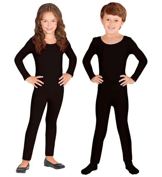 Langärmeliger Kinderbodysuit schwarz