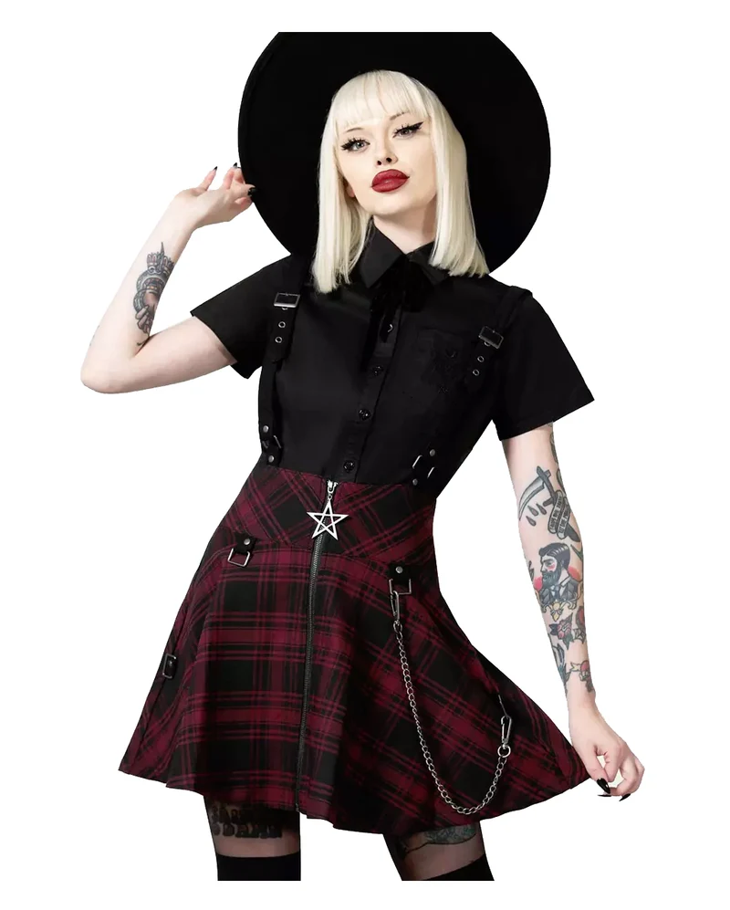 KILLTAR Study Hell Suspender Skirt Rot