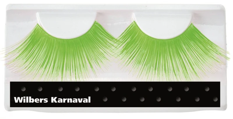 Grüne lange neon Wimpern