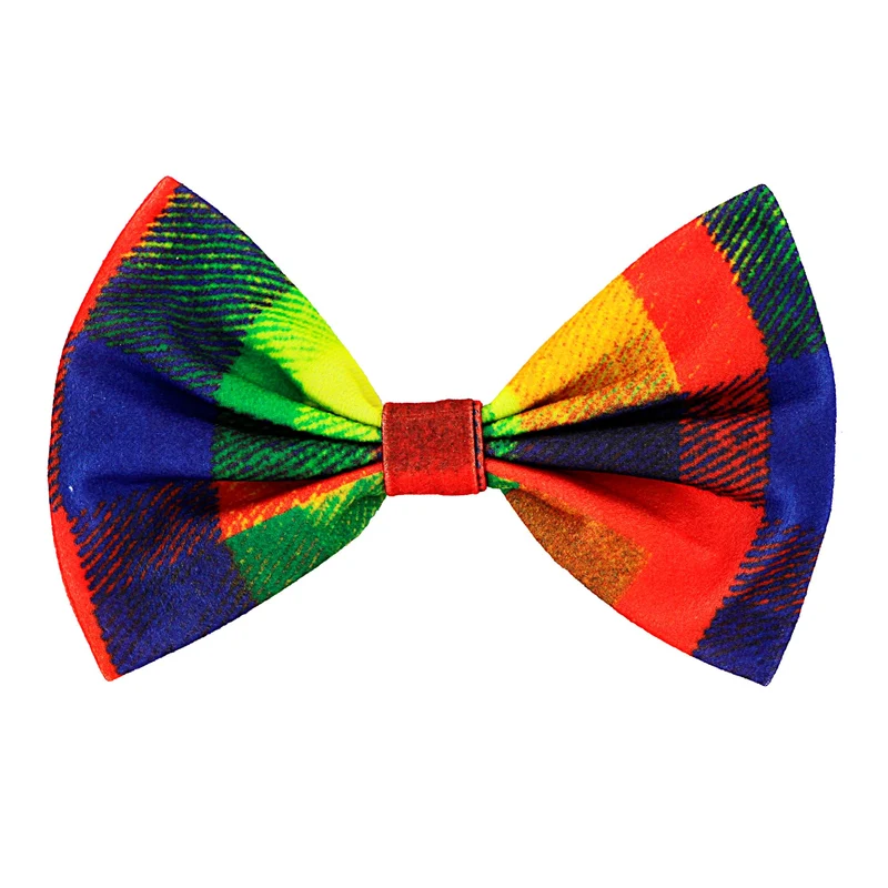 Bunt karierte Clownsfliege