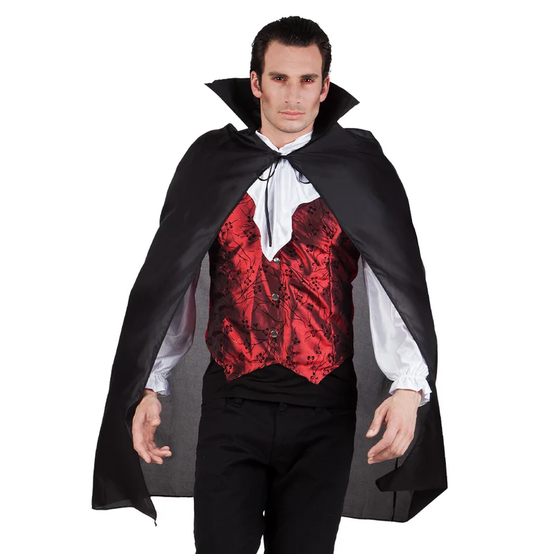 Vampir Umhang dunkler Graf in Schwarz