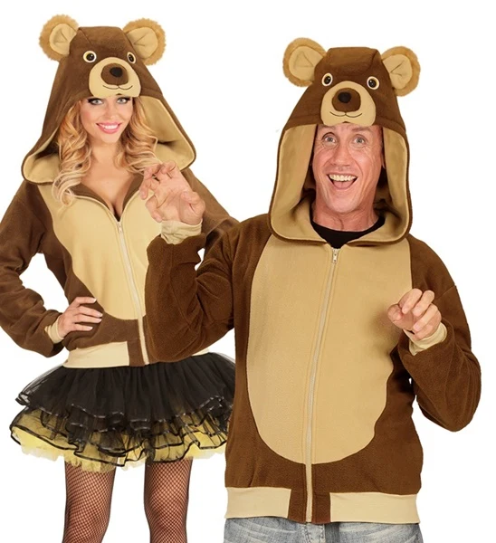Plüschige Teddy Bär Unisex Kostüm Jacke