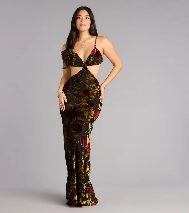Milana Velvet Open Back Mermaid Formal Dress