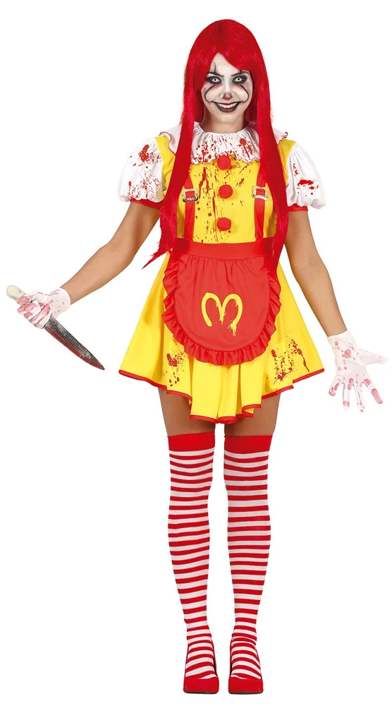 McKiller Horrorclown Damenkostüm