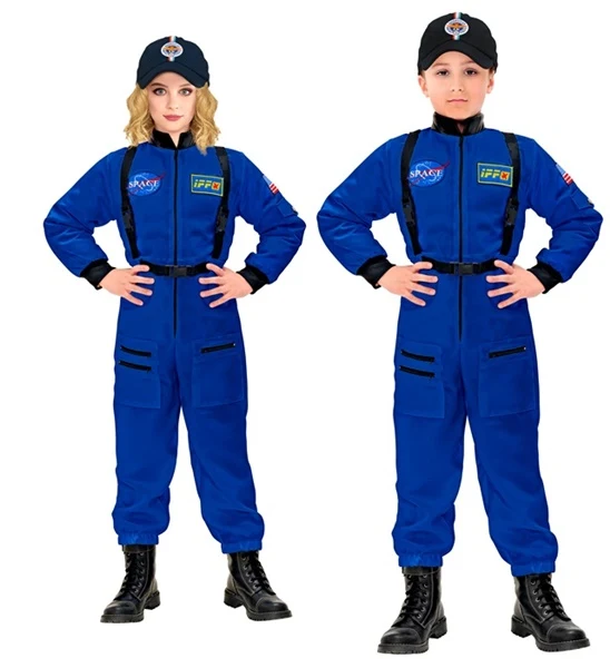 Blaues Astronauten Kostüm für Kinder
