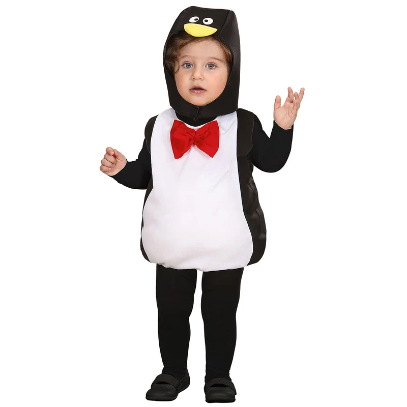 Flauschiges Pinguin Kinder Kostüm