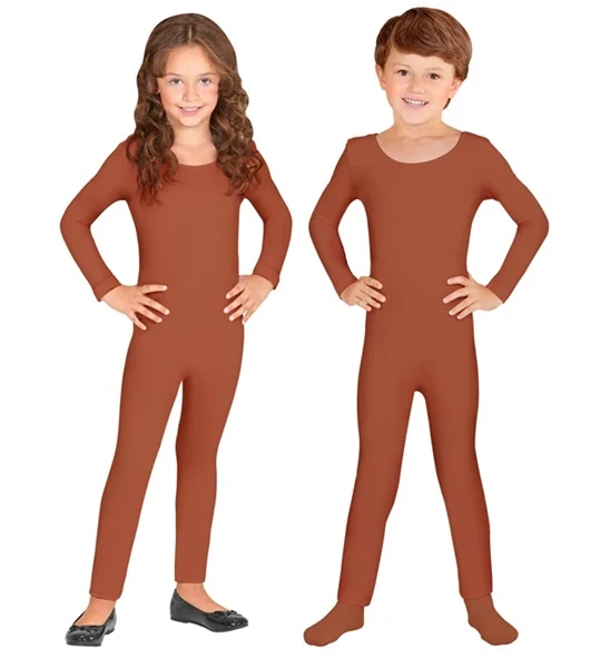 Langärmeliger Kinderbodysuit braun