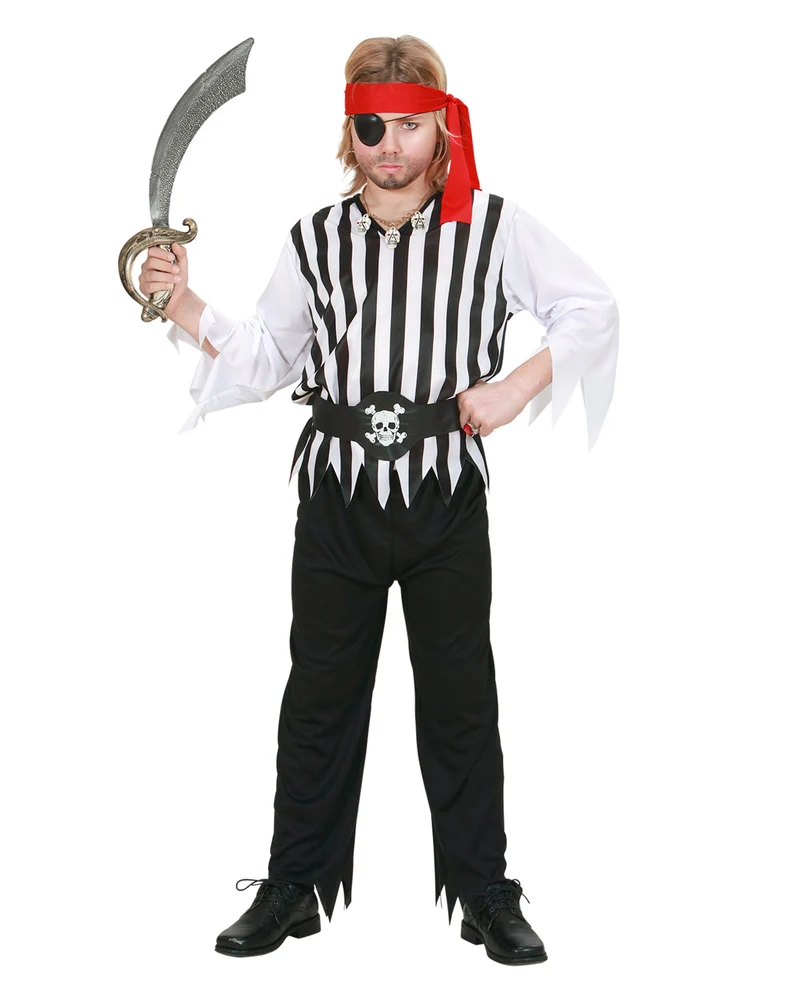 Piraten Kinderkostüm mit Stirnband 4-tlg.