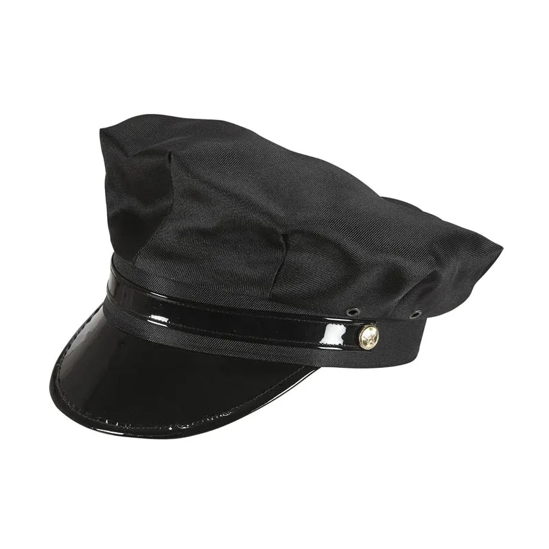 Schwarze Chauffeurs Mütze