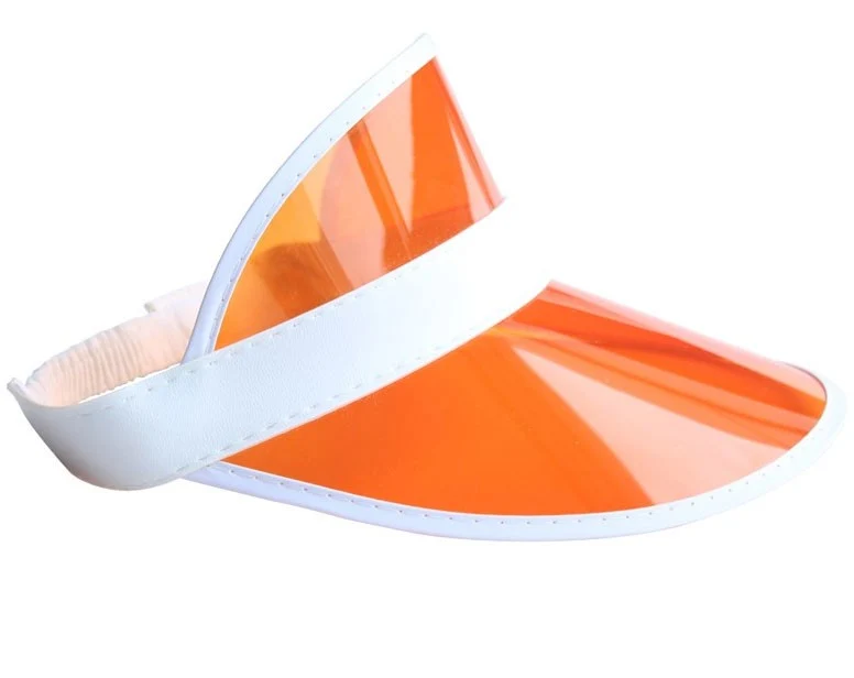 Sonnenschutz Cap durchsichtig Orange