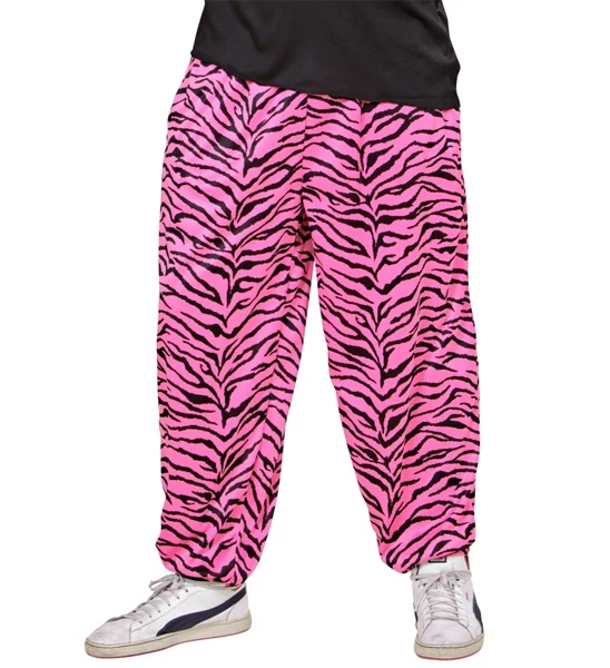 80er Jahre Zebrahose Pink Schwarz Für Herren