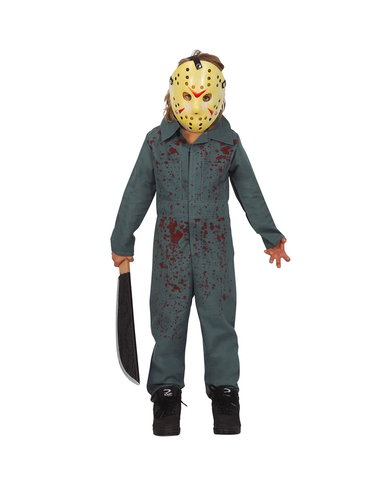 Blutiges Killer Psycho Kinderkostüm mit Maske