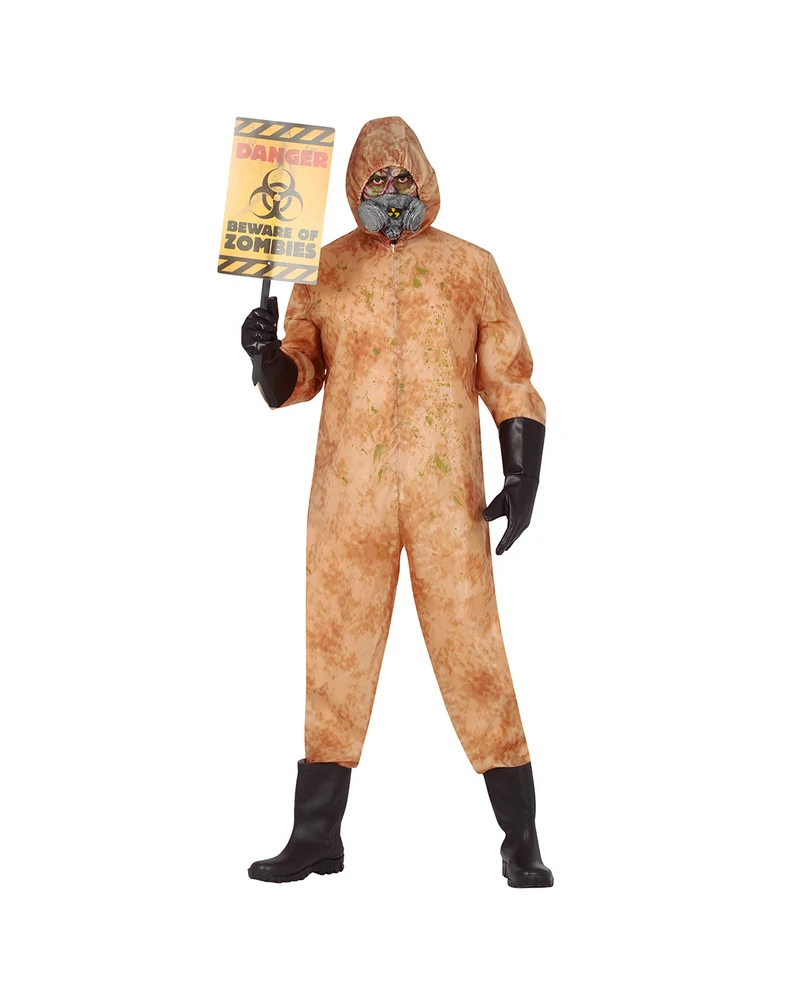 Kontaminierter Zombie Overall für Erwachsene