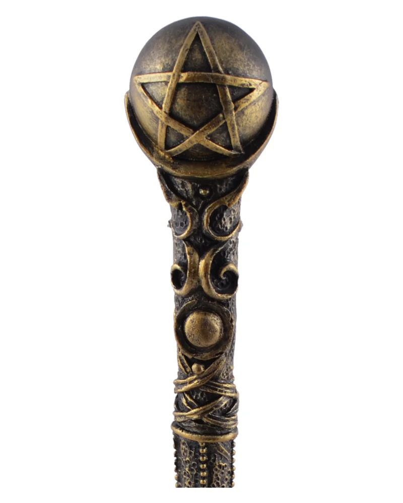 Zauberstab Spellbound mit Pentagramm Kugel