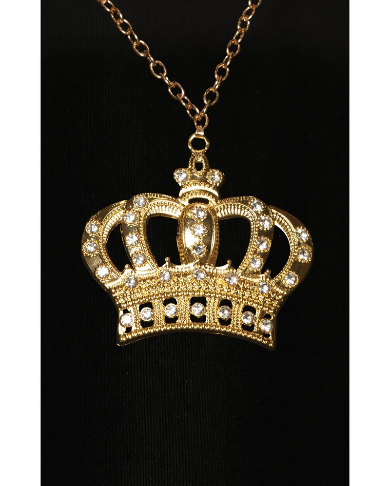 Hip Hop Goldkette mit Krone