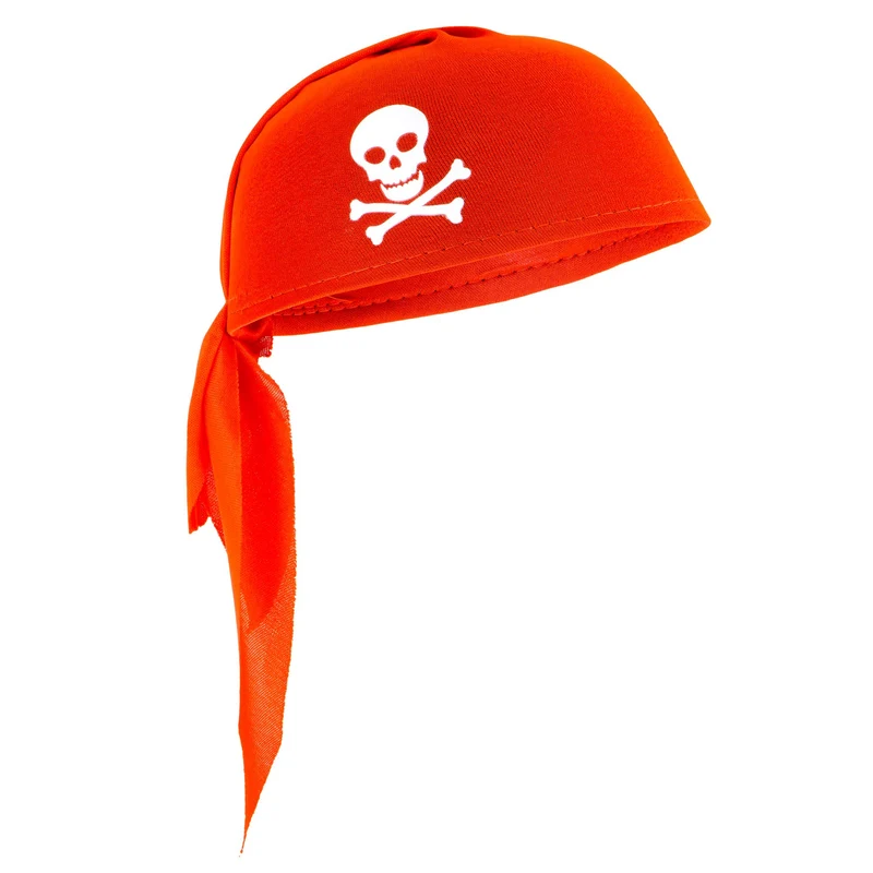 Piraten Kappe Bandana rot